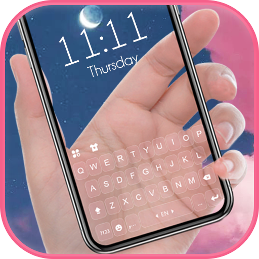 Transparent Sky Keyboard Backg logo