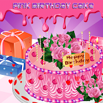 Cover Image of Download Pink Birthday Cake Decor  APK