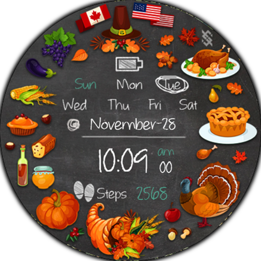 BFF14- Thanksgiving day Turkey logo
