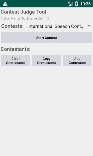 Android application Contest Judge screenshort