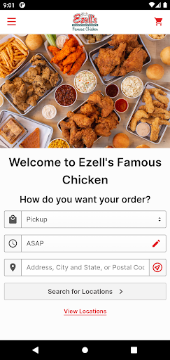 Android application Ezell's Famous Chicken screenshort