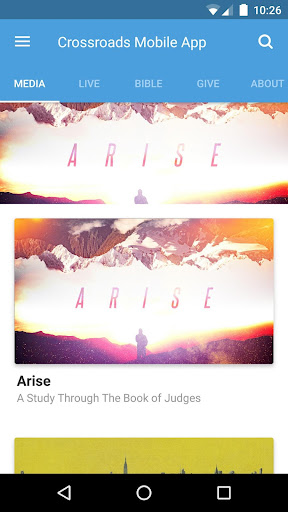 Android application Crossroads Mobile App screenshort