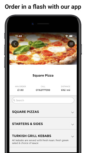 Android application Square Pizza Blaby screenshort
