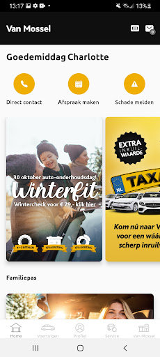 Android application Van Mossel screenshort