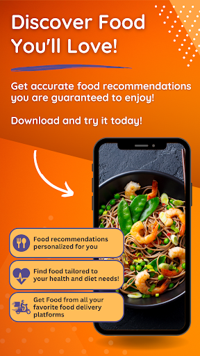 Android application TasteDNA: Food Recommendations screenshort