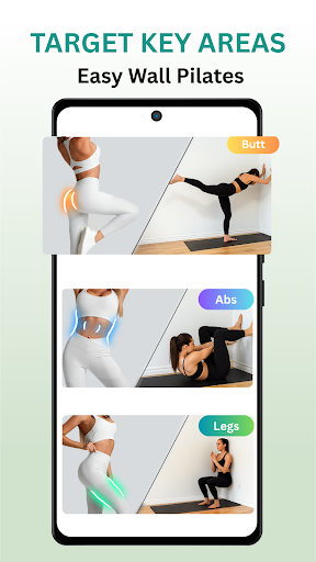 Wall Pilates workout at home screenshot 9