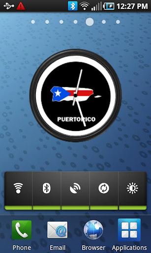 Android application Puerto Rico Clock Widget screenshort