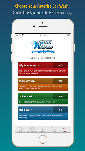 Pure Waves Touchless Car Wash Screen 2