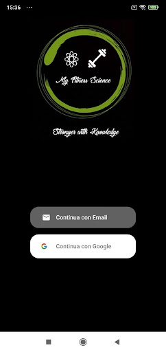 Android application My Fitness Science screenshort