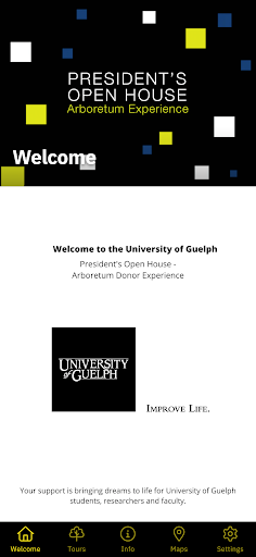 Android application UofG Arboretum Tour screenshort