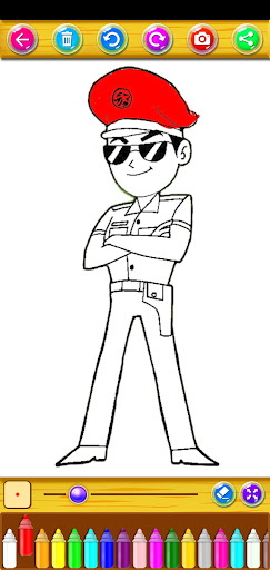 Little Singham coloring book Screen 2