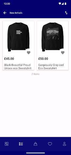 Android application THE BOW STORE UK screenshort