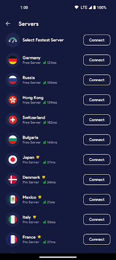 BYCOM VPN Screen 2