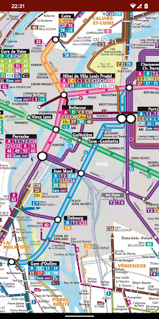 Lyon Metro Map (Offline)のおすすめ画像3