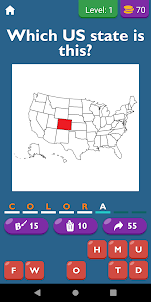 Guess The US States On A Map