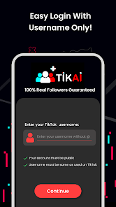 TikAi Real Followers And Fans 3.0.3 APK + Mod (Unlimited money) untuk android