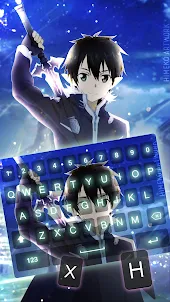 Cool Kirito SAO Keyboard Theme