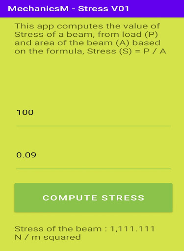 MechanicsM - Stress V01 Screen 2