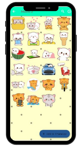 Mochi Mochi Peach Cat WAsticker Apps