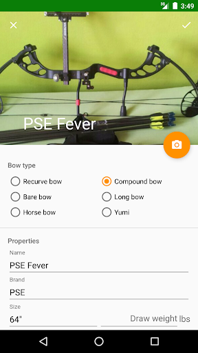 Screenshot of MyTargets Archery