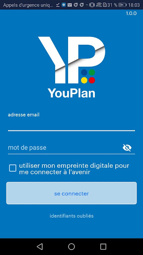 Android application youplan santé screenshort