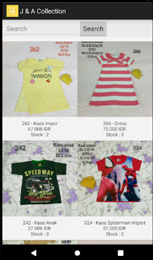 J&A Collection Screen 3
