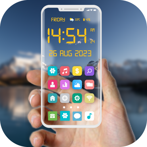 Transparent Wallpaper & Clock 1.5.1 Icon