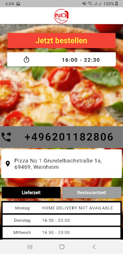 Pizza No1 Weinheim Screen 2