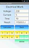 screenshot of Electrical Calculator