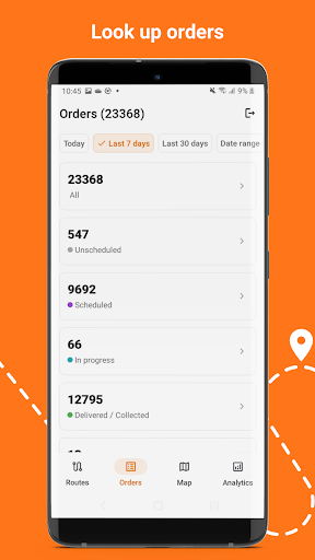 Track-POD Route Manager Screen 2