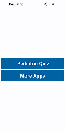 Pediatric Quiz