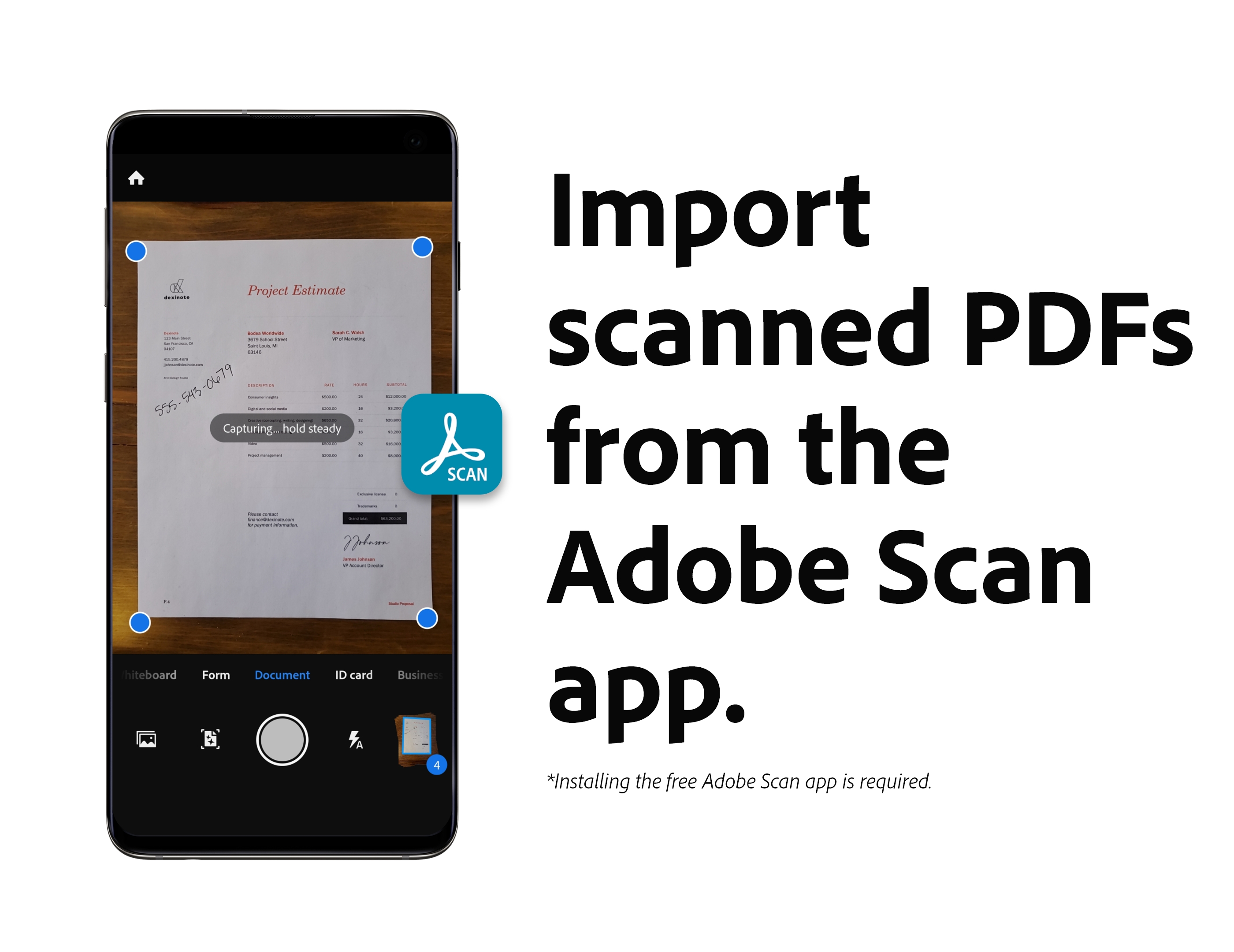 Android application Adobe Acrobat Reader: Edit PDF screenshort