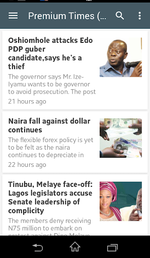 Android application Niger Delta Unity News screenshort