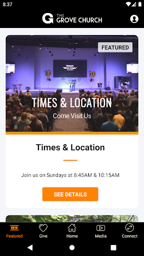 Android application The Grove Church KingstonConn screenshort
