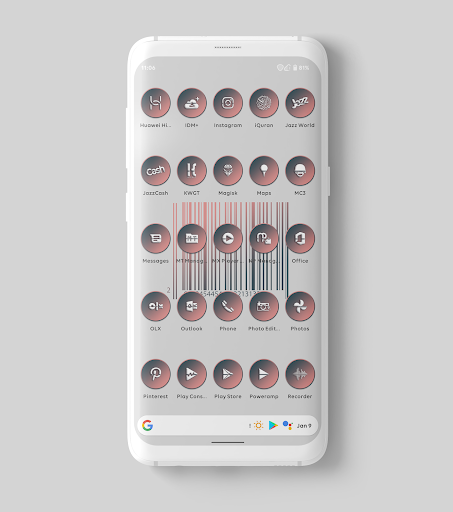 Vivid Puce Icons Pack