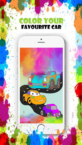 Android application Cool king - Car Coloring screenshort