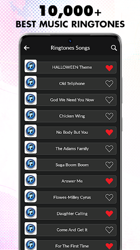 Android application Phone Ringtones Songs screenshort