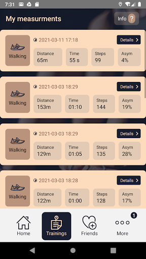 Mystep info Screen 2