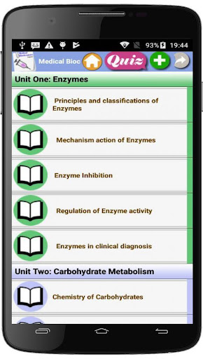 Android application Medical Biochemistry course screenshort