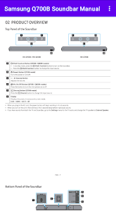 Samsung Q700B Soundbar Manual