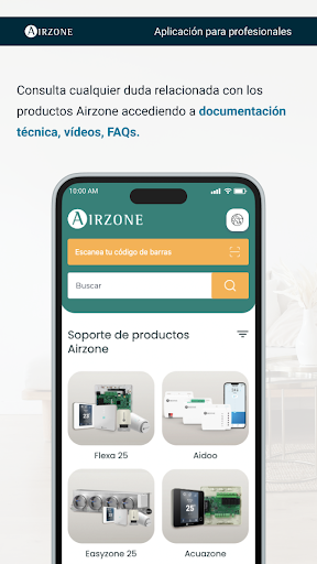 Vista previa de la aplicación