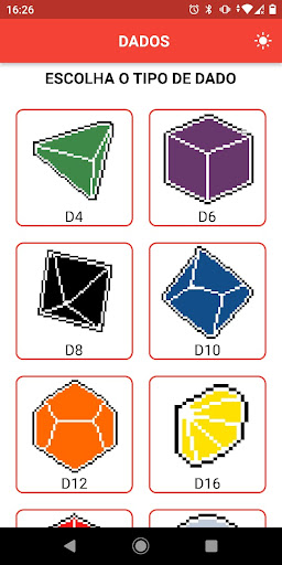 Android application RPG TOOLS screenshort