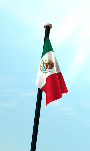 Mexico Flag 3D Live Wallpaper Screen 3