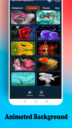Water Flower Live Keyboard Screen 2