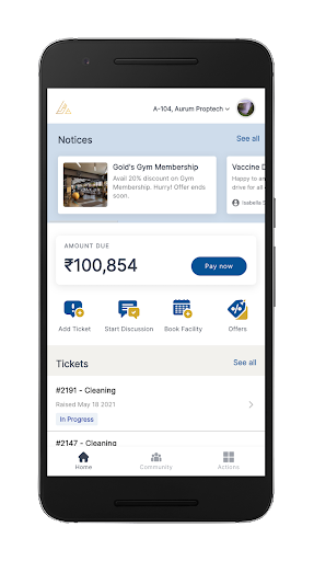 Android application Aurum Facilites screenshort