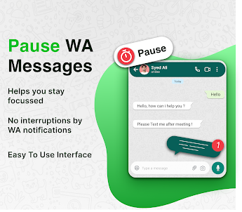 Pause WA Chat: No Message Call