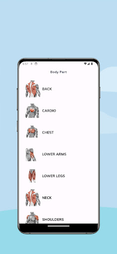 Android application Fitfolio screenshort