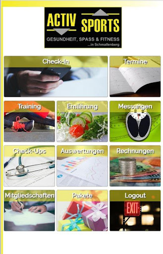 Android application ACTIV SPORTS screenshort