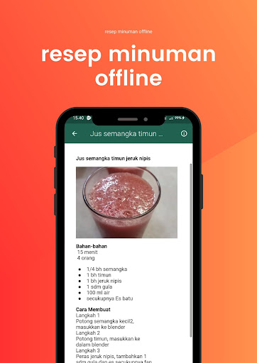 resep minuman praktis offline Screen 2