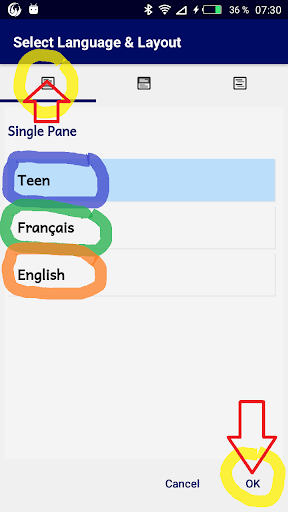 Teen Loron Bible et franc Engl Screen 3